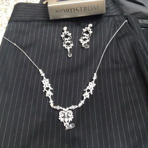 Nordstrom matching earring and necklace set.